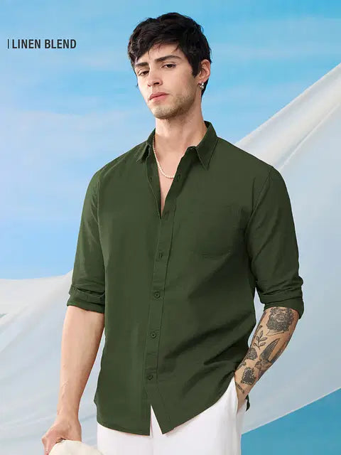 Ivy Green Cotton Linen