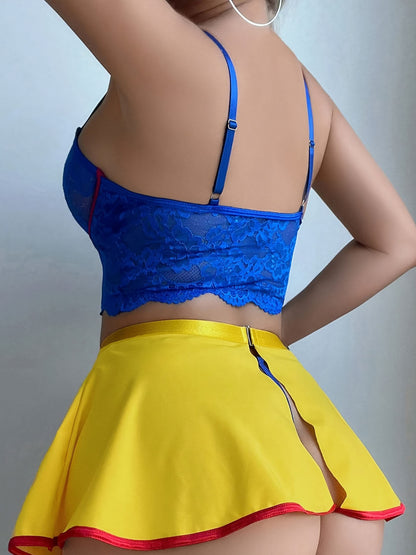 Corset Style Top with Flared Skirt