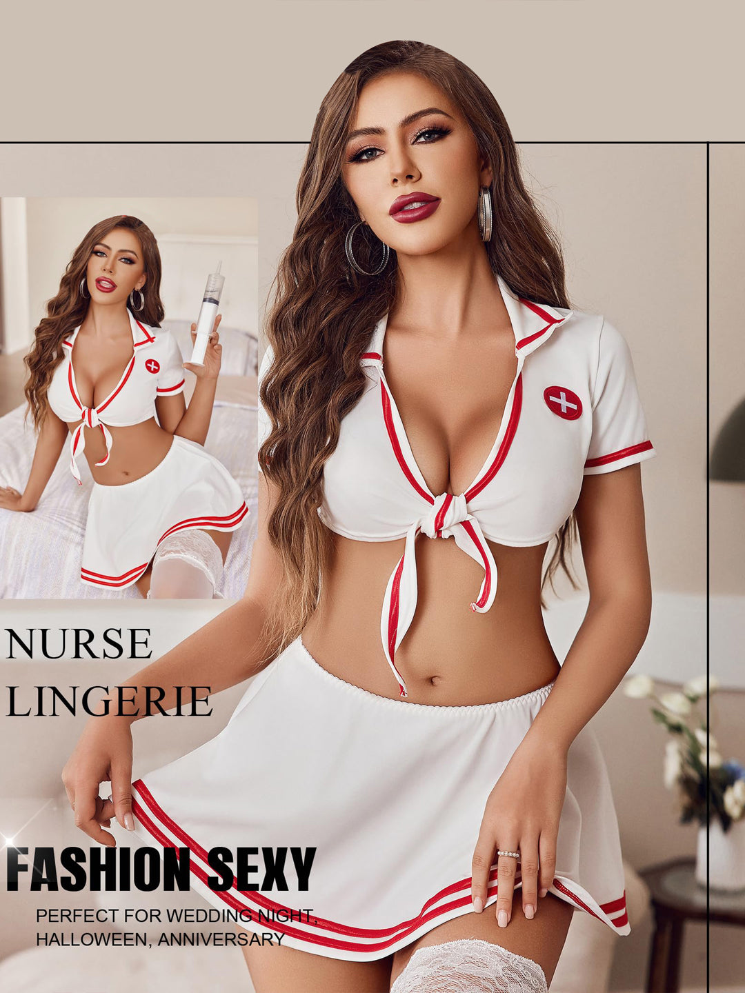 Naughty Nurse Lingerie Costume