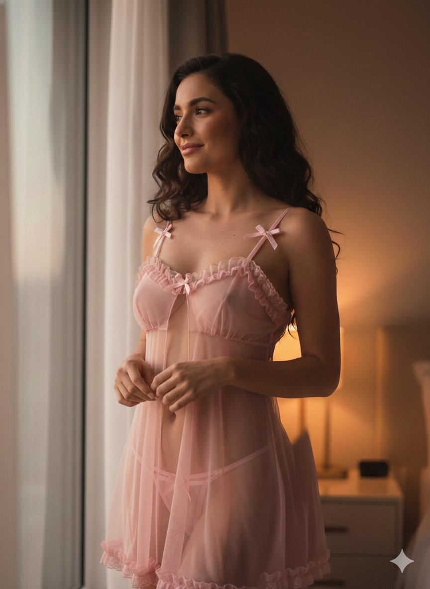 Transparent Babydoll Nightwear