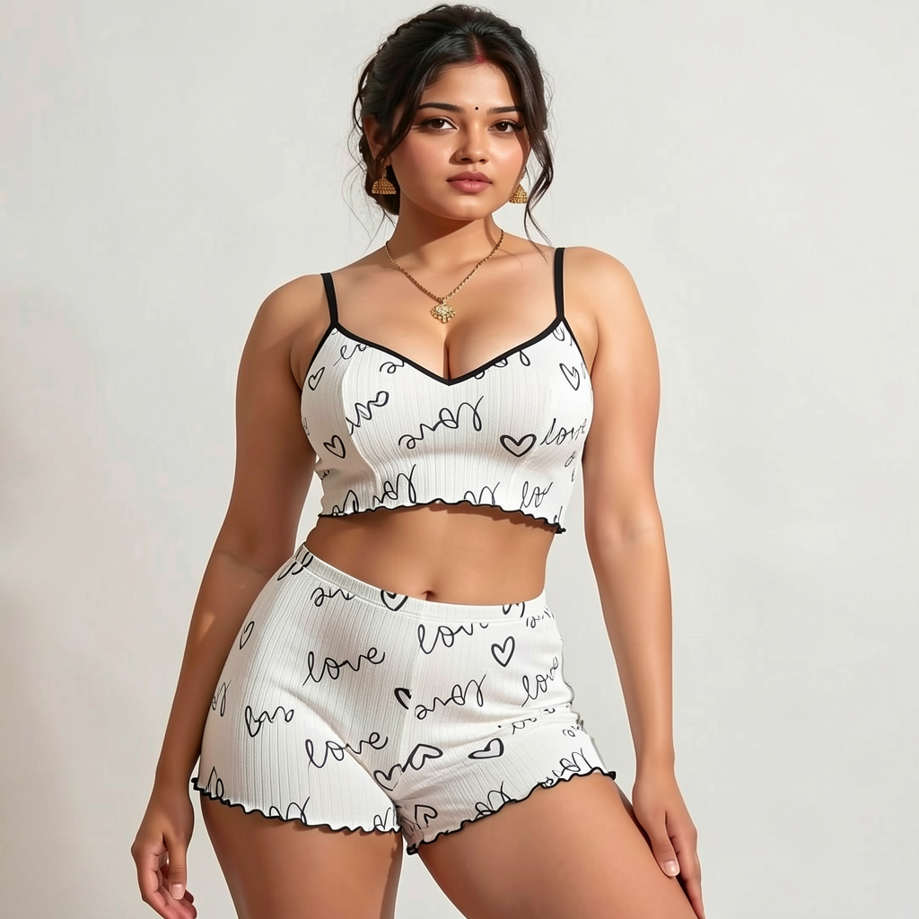 Ribbed Cami & Shorts Co-Ord Set