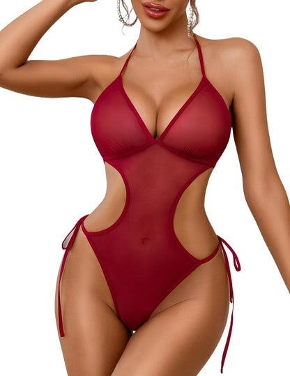 Deep V Teddy Lingerie