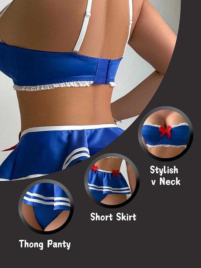 Bra and Skirt Panty Set Costume